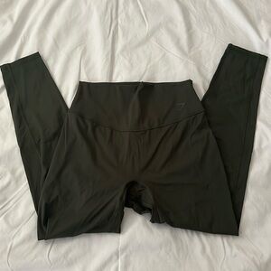 Gymshark Seamless Leggings Size Large Olive Green